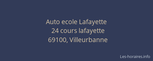Auto ecole Lafayette