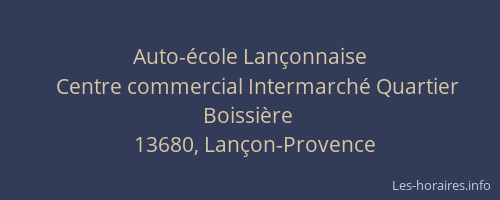Auto-école Lançonnaise