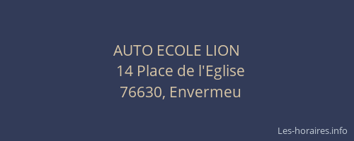 AUTO ECOLE LION