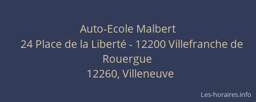 Auto-Ecole Malbert