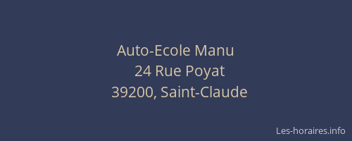Auto-Ecole Manu