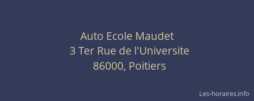 Auto Ecole Maudet