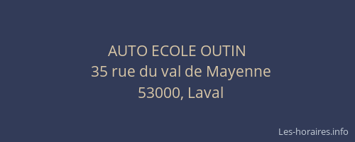 AUTO ECOLE OUTIN