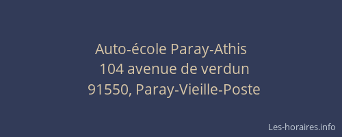 Auto-école Paray-Athis