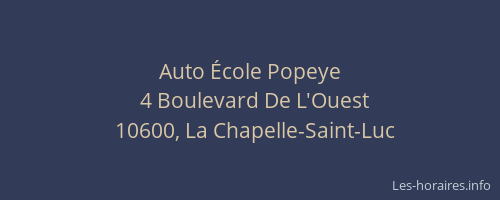 Auto École Popeye