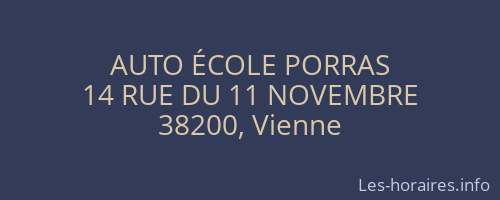 AUTO ÉCOLE PORRAS