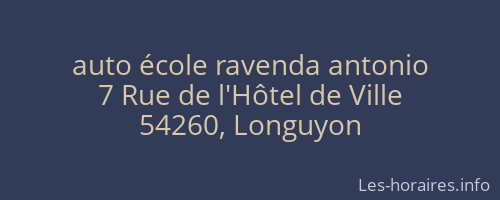 auto école ravenda antonio