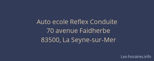 Auto ecole Reflex Conduite
