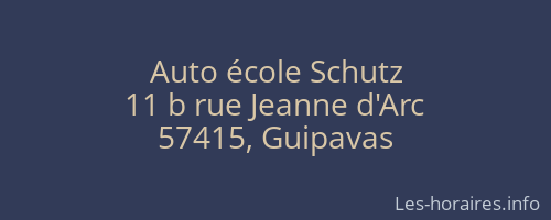 Auto école Schutz