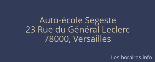 Auto-école Segeste