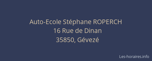 Auto-Ecole Stéphane ROPERCH
