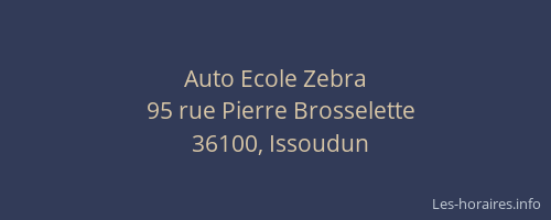 Auto Ecole Zebra