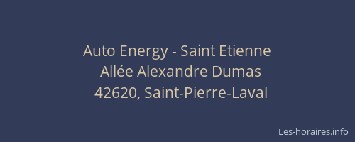 Auto Energy - Saint Etienne