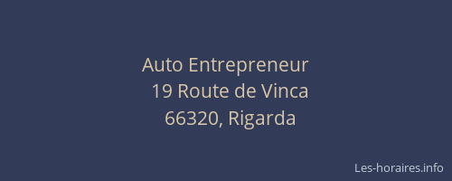 Auto Entrepreneur