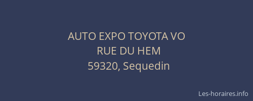 AUTO EXPO TOYOTA VO