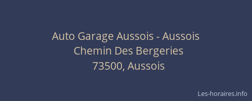 Auto Garage Aussois - Aussois
