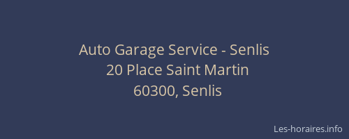 Auto Garage Service - Senlis