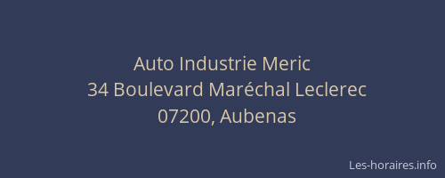 Auto Industrie Meric