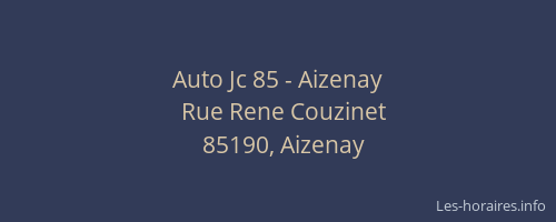 Auto Jc 85 - Aizenay