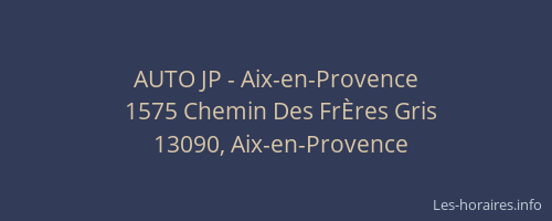 AUTO JP - Aix-en-Provence