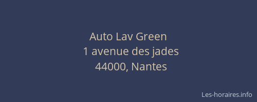 Auto Lav Green