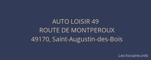 AUTO LOISIR 49
