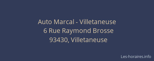 Auto Marcal - Villetaneuse