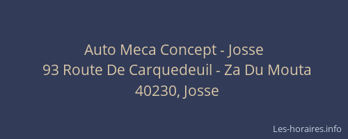 Auto Meca Concept - Josse