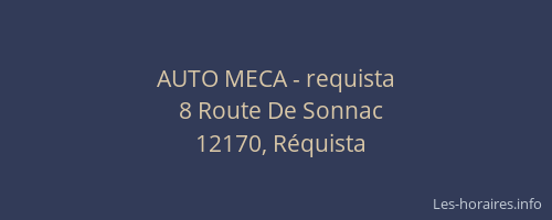 AUTO MECA - requista