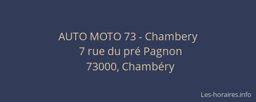 AUTO MOTO 73 - Chambery