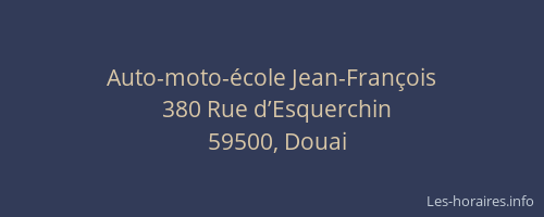 Auto-moto-école Jean-François
