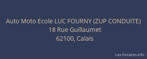 Auto Moto Ecole LUC FOURNY (ZUP CONDUITE)