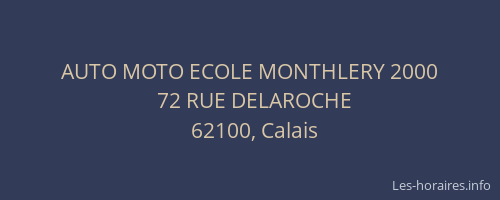 AUTO MOTO ECOLE MONTHLERY 2000