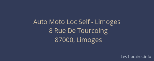 Auto Moto Loc Self - Limoges