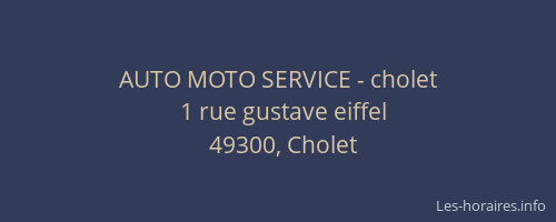 AUTO MOTO SERVICE - cholet