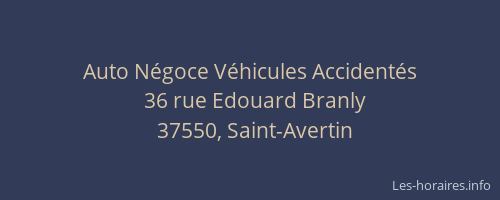 Auto N&eacute;goce V&eacute;hicules Accident&eacute;s