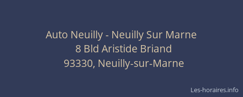 Auto Neuilly - Neuilly Sur Marne