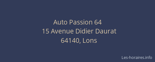 Auto Passion 64