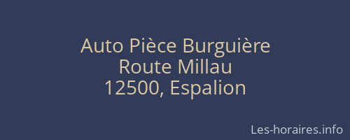 Auto Pièce Burguière