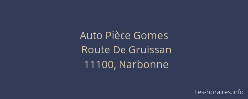 Auto Pièce Gomes