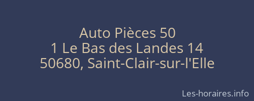 Auto Pièces 50