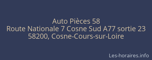 Auto Pièces 58