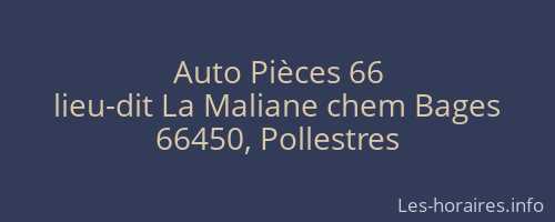 Auto Pièces 66