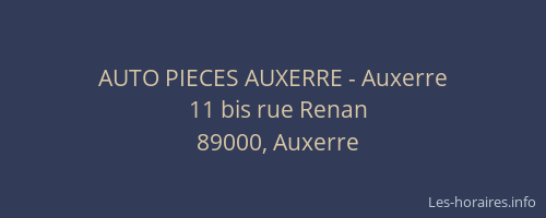 AUTO PIECES AUXERRE - Auxerre