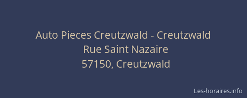 Auto Pieces Creutzwald - Creutzwald