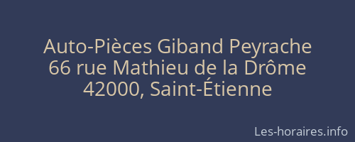Auto-Pièces Giband Peyrache