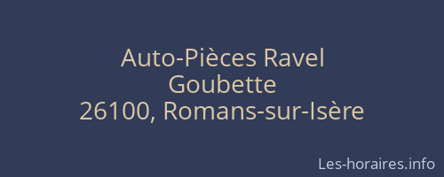 Auto-Pièces Ravel