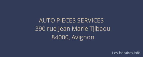 AUTO PIECES SERVICES
