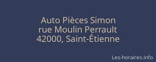 Auto Pièces Simon