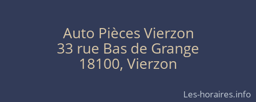 Auto Pièces Vierzon